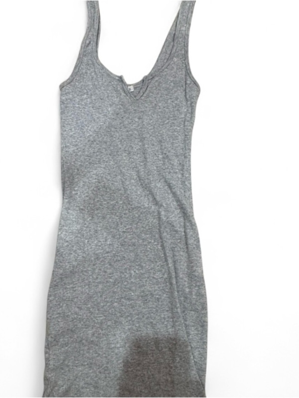 Garage Heather Gray V-Neck Tank Dress